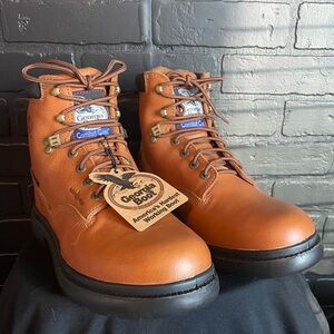 Georgia 6 inch Farm and Ranch Comfort Core Waterproof Boot- G6503 Brand New